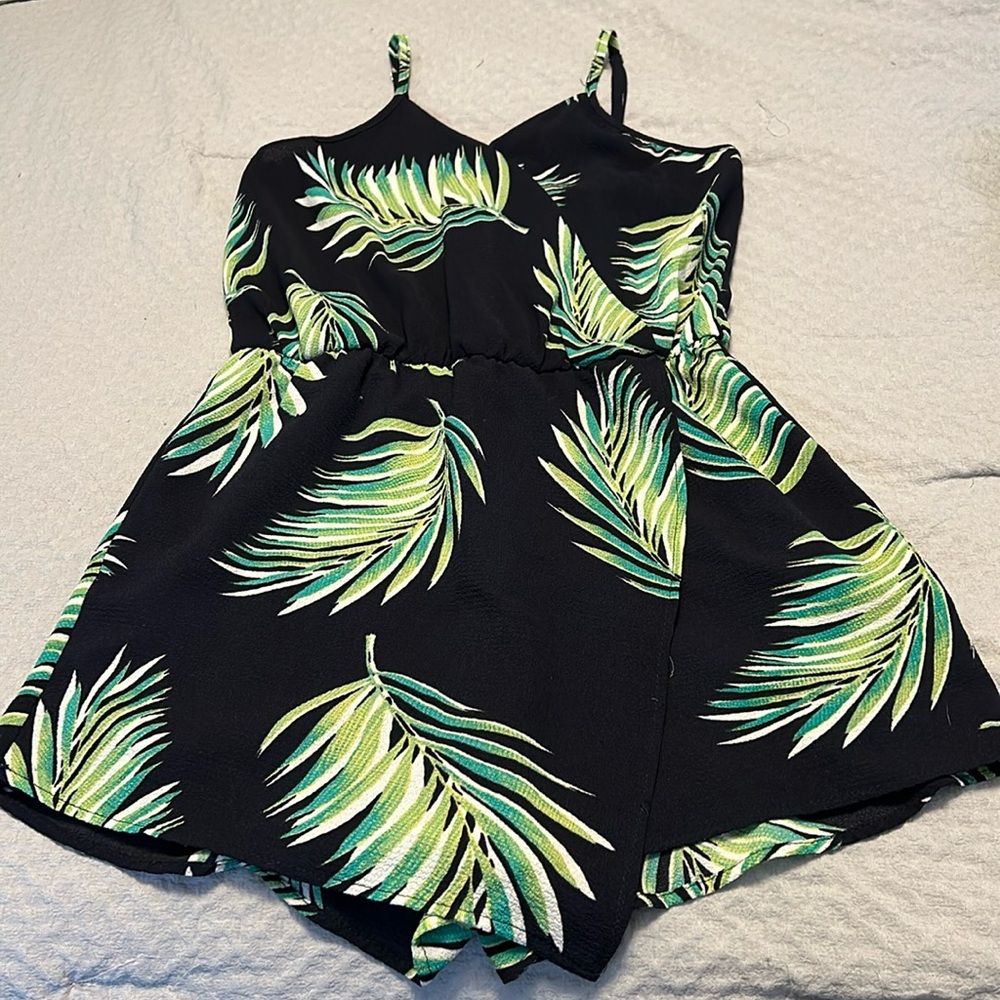 Super Cute Tropical Print Romper